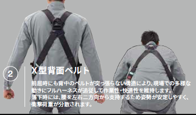 X型背面ベルト
